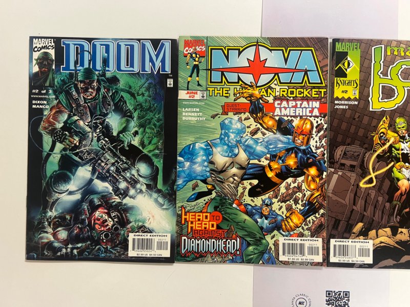 4 Marvel Comics Mephisto # 1 + Boy # 2 + Nova # 2 + Doom # 2 Thor Hulk 6 JS26