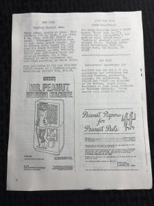 1979 PEANUT PALS PAPERS Fanzine Vol. 1 #2 FN 6.0 Planters Peanuts Memorabilia