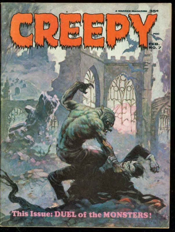 CREEY MAGAZINE #7 1965-FRAZETTA-TORRES-CRANDALL-TOTH-VF VF