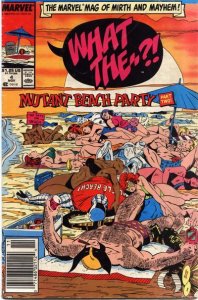 What The-?! #4 (Newsstand) FN ; Marvel | X-Men Fall of the Mutants Spoof