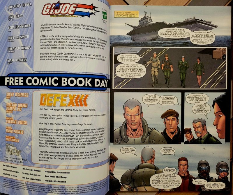 Devil's Due Free Comic Book Day 2005 VF+ 8.5 | G.I. Joe! Defex! Darkstalkers!