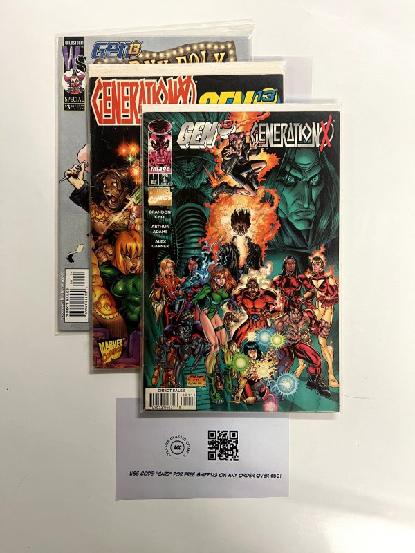 3 Gen 13 Indie Comic Books # 1 1 1 8 JS24