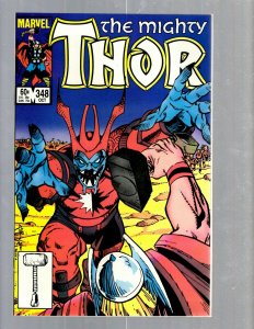 11 Thor Marvel Comic Books #310 335 340 341 342 343 345 346 347 348 349 GK39