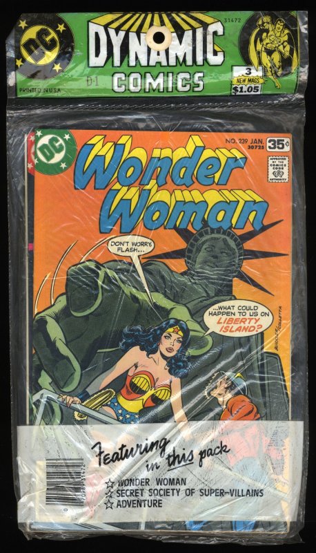 DC Pack Wonder Woman 239 Adventure Comics 455 Secret Society Super Villains 12