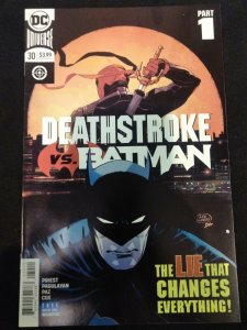 Deathstroke #30 Vs. Batman Part 1 WEEKS VARIANT BATMAN COVER APPEARANCE 761941342863