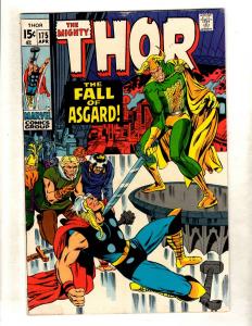 Thor # 175 FN Marvel Comic Book Odin Loki Avengers Sif Asgard Warriors 3 FM4