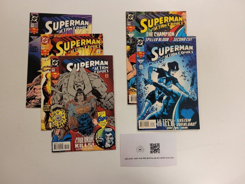 5 Action Comics DC Comic Books #692 693 694 695 696 Superman 24 TJ18