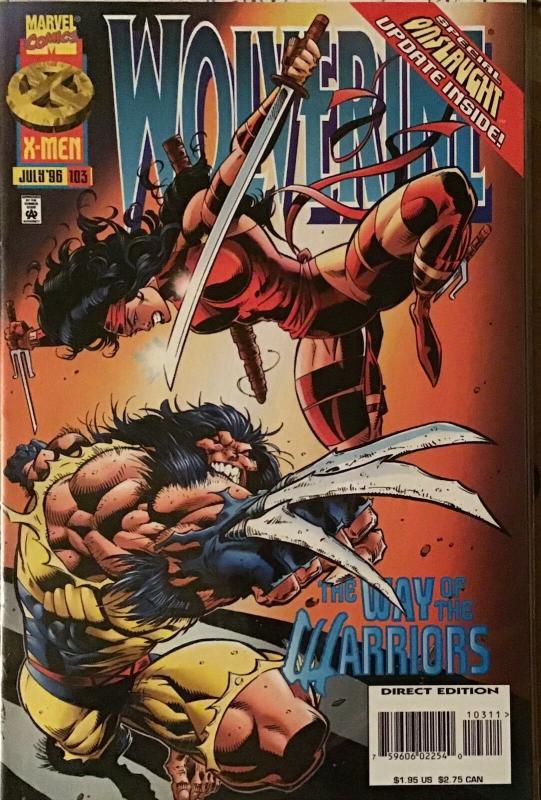 WOLVERINE 6 BOOK LOT #102-107  MARVEL ELEKTRA FEATURED IN 3 ISSUES NM CONDITION 