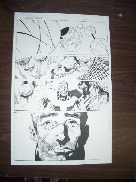 COMMON GROUNDS #2 PG 8 ORIGINAL COMIC ART-DAN JURGENS- FN