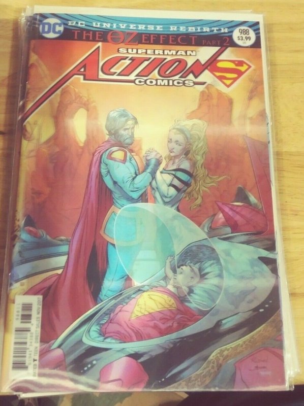 ACTION COMICS # 988 2017 DC UNIVERSE REBIRTH   linticular variant  OZ EFFECT 2