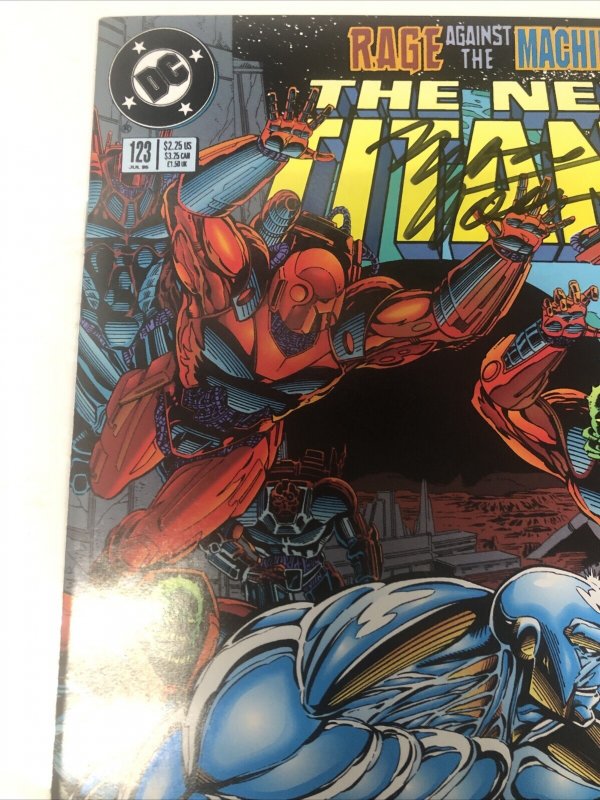 The New Titans # 123 (1995) Variant • DC Comics • Signed By Marv Wolfman • COA