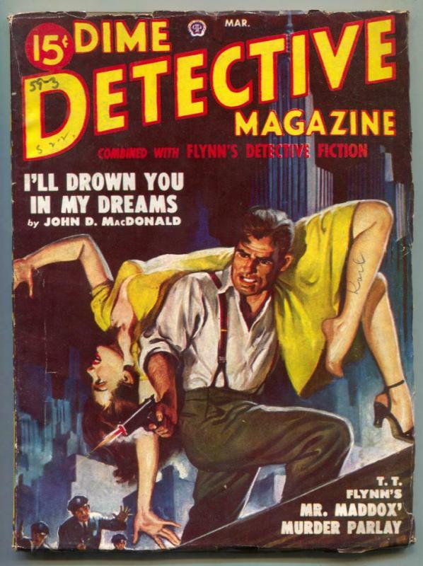 Dime Detective Pulp March 1949- John D MacDonald