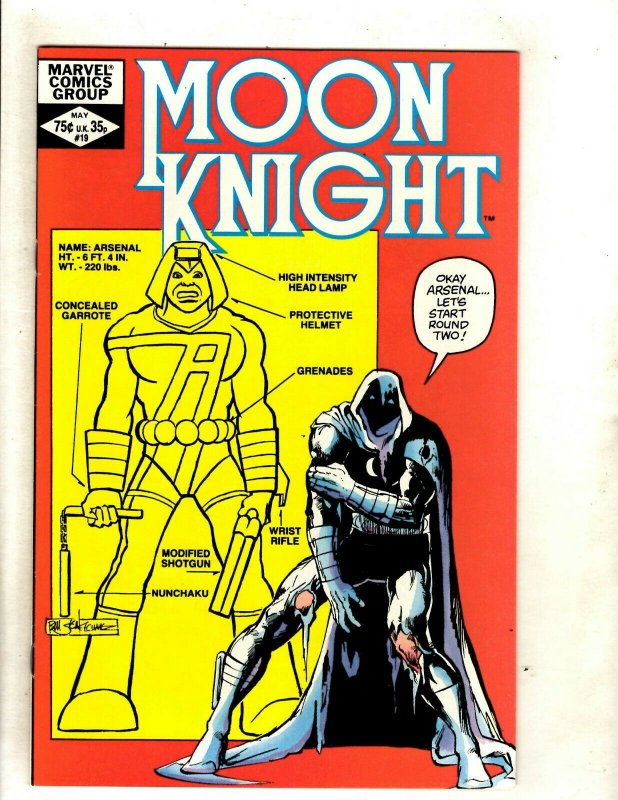 Lot Of 10 Moon Knight Marvel Comic Books # 11 12 13 14 15 16 17 18 19 20 HJ9