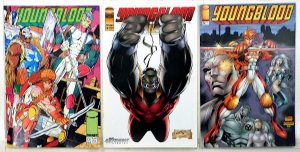 Youngblood Lot of 3 #0, 9, Strikefile 4 1992 Image Comics 1st Print Comic Books