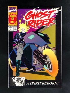 Ghost Rider #1 (1990) Scarce 2nd Print with Ghost Rider's Head in UPC Box