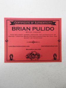 Lady Death: Mischief Night #1 Prophesy Edition VF- Condition! Signed W/ COA!