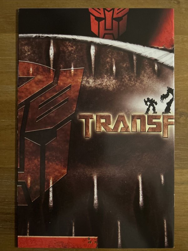TRANSFORMERS: Official Movie Prequel #1 IDW Comic RI-B Variant - HIGH GRADE