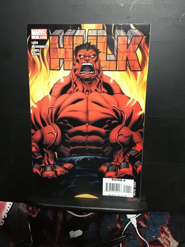 Hulk #1 (2008) High-grade first red Hulk key! Thunderbolt Ross! NM- CVILL CERT