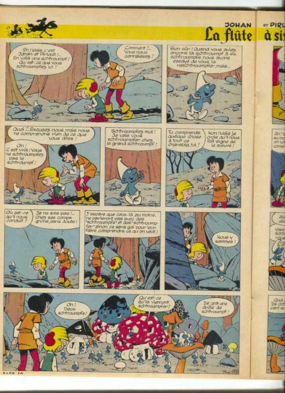 Spirou #1071-1st full appearance of THE SMURFS-rare comic book 1958 