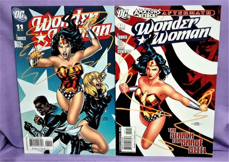 J. Torres Amazons Attack WONDER WOMAN #11 - 12 Paco Diaz (DC, 2007)!