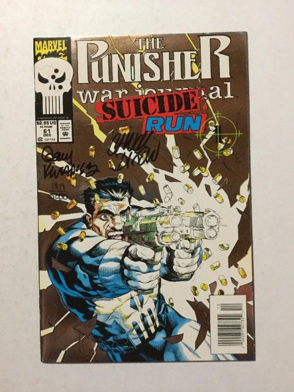 Punisher War Journal 61 Sign By Chuck Dixon & Gary Kwapisz With C.O.A. NM Near