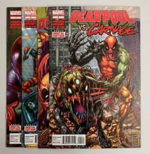 Deadpool Vs Carnage #1-4 Set (Marvel 2014) 1 2 3 4 Cullen Bunn (9.0+) 