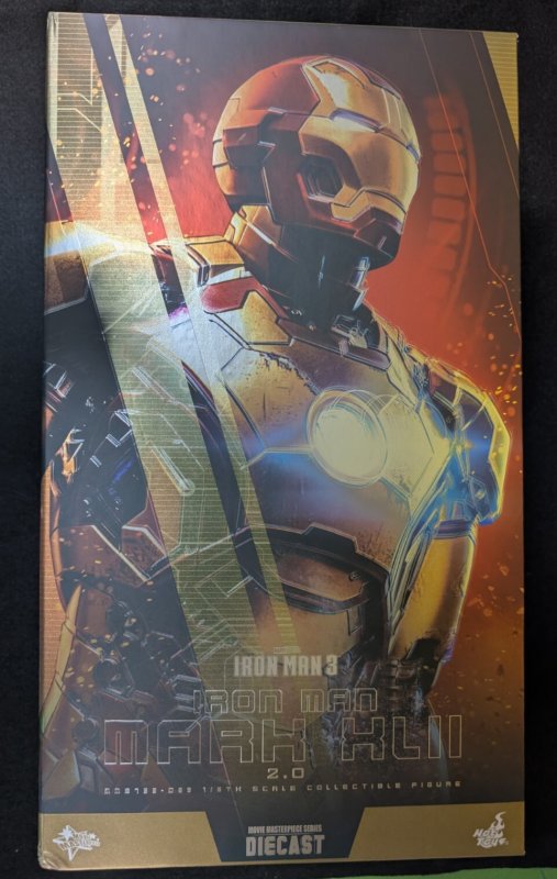 Hot Toys Sideshow Iron Man Mark XLII (2.0) 1/6 Scale Figure 913628 Pre-Owned