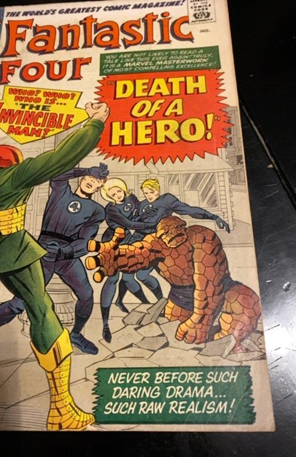 Fantastic Four #32 (1964)death of a hero