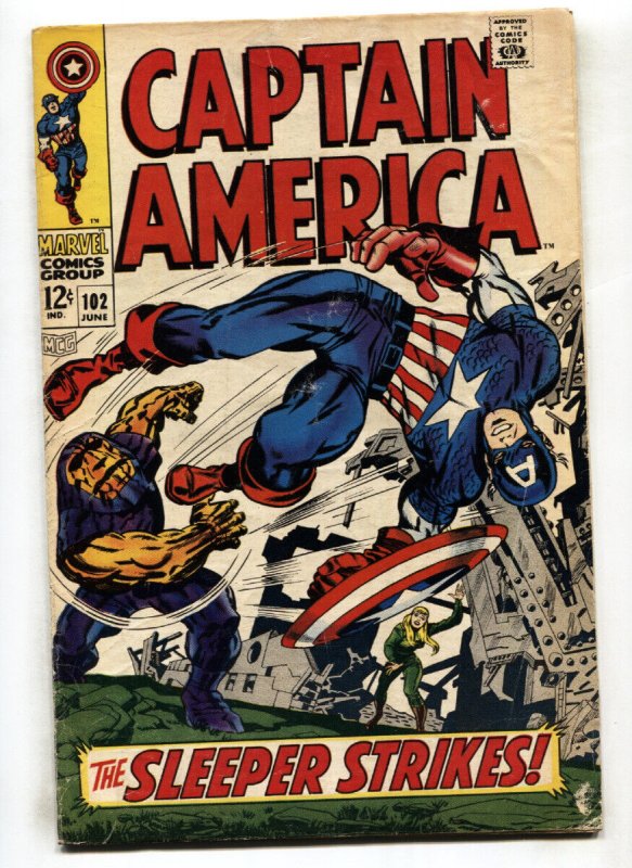 Captain America #102 1968- Marvel Silver Age comic book