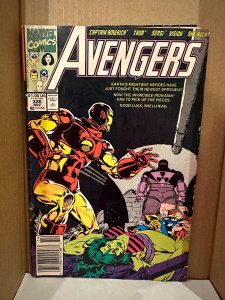 The Avengers #326 LG RARE MARK JEWELERS VARIANT! (1990)