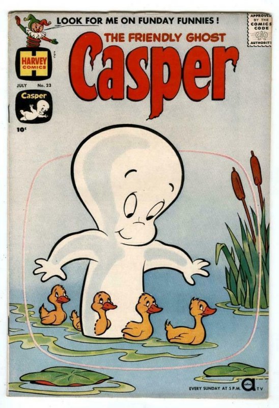 Casper, The Friendly Ghost #23 July 1960 Spooky-Wendy good Witch-Poil-Awful Ogre 