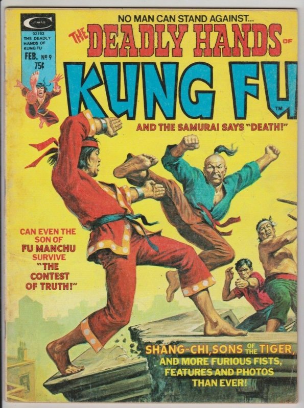 DEADLY HANDS OF KUNG FU #9 1975 MARVEL SHANG-CHI / DAVID BROWNBRIDGE INTERVIEW