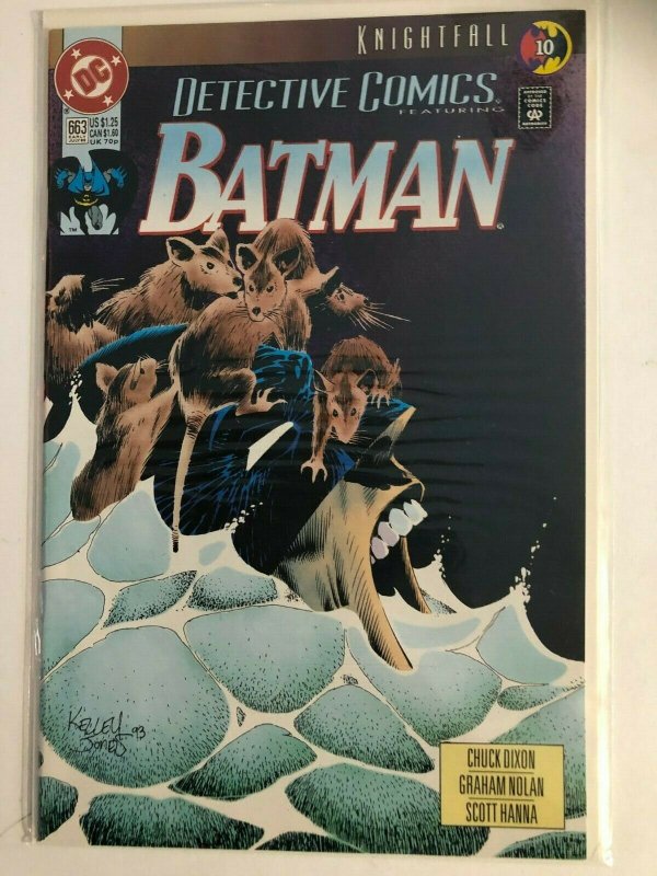  DETECTIVE COMICE-BATMAN #663 KNIGHTFALL #10 1993 DC / NM / NEVER READ