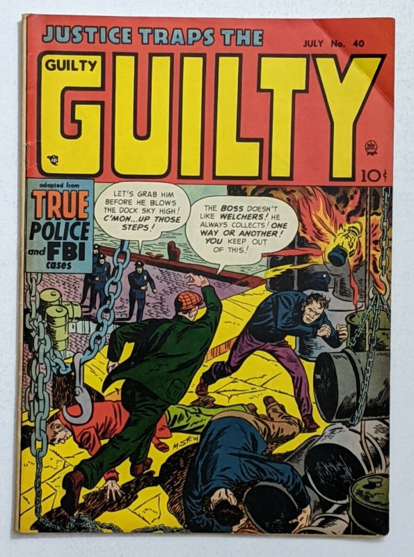 Justice Traps The Guilty #40 (Jul 1952, Prize) VG/FN 5.0 Mort Meskin Rudy Palais 