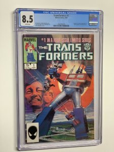 Transformers 1 CGC 8.5 WP 1984 Marvel