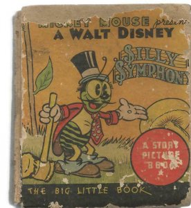 Mickey Mouse Silly Symphonies ORIGINAL Vintage 1936 Whitman Big Little Book