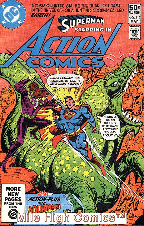 ACTION COMICS  (1938 Series) (#0-600, 643-904) (DC) #519 Very Good Comics Book