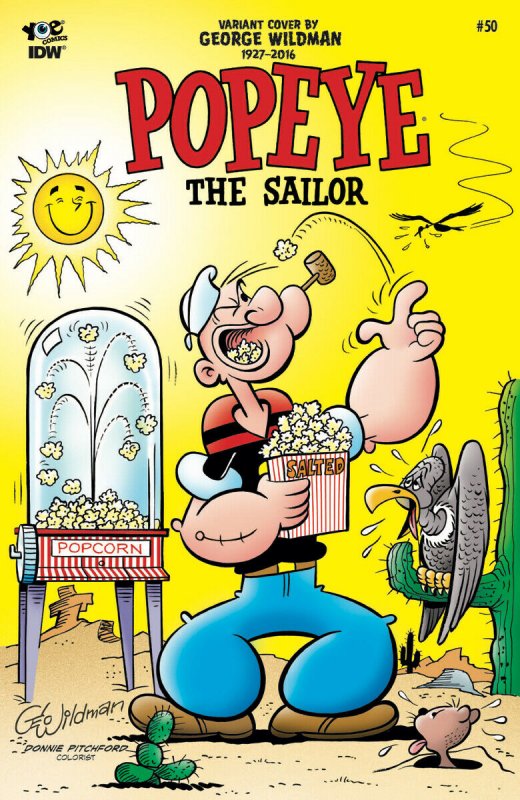 CLASSIC POPEYE #50 1:10 VARIANT BY GEORGE WILDMAN NEAR MINT.