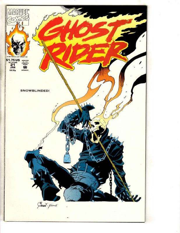 10 Ghost Rider Marvel Comic Books # 21 22 23 24 25 26 27 28 29 30 Avengers CR32