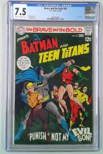 BRAVE AND THE BOLD (1955) #83 CGC 7.5 TEEN TITANS NEAL ADAMS (SLAB GRADE)