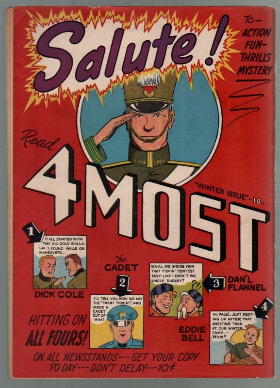 Target Vol. 3 #12 1943-Targeteers-Chameleon-The Cadet-WWII-horror-VG/FN 