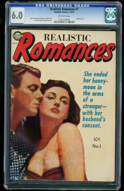 Realistic Romances #1-CGC 6.0 Highest Graded-SOUTHERN STATES 1161206006