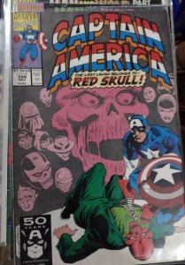 Captain America  #394 1991 marvel  disney red skull taskmaster