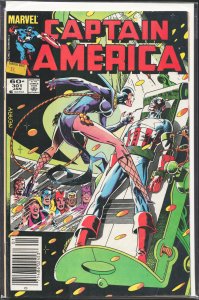 Captain America #301 Newsstand Edition (1984) Captain America