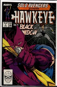 Solo Avengers #7 Direct Edition (1988) Hawkeye