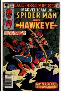 Marvel Team-Up #92 (1980) Hawkeye [Key Issue]