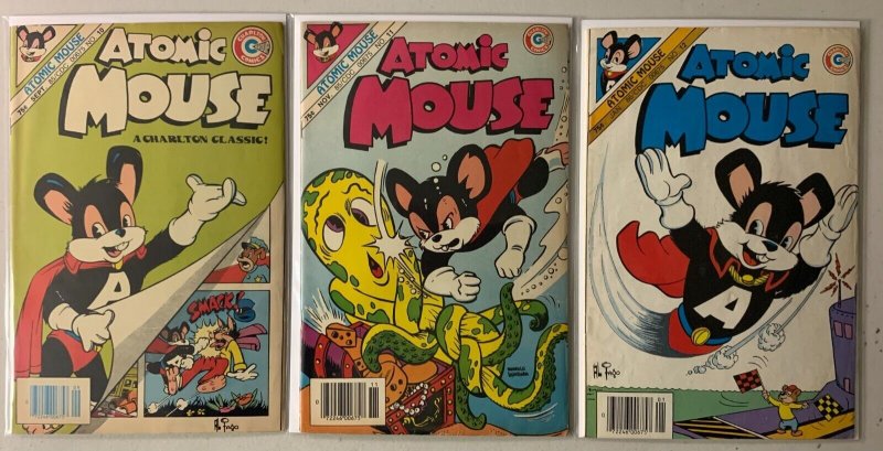 Atomic Mouse Charlton Comics run #10-12 3 diff 5.0 (1985)