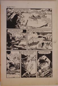 JOHN BELFI original art, TRUE WAR 5, pg 26 27 28 29 30, 1952, 5 pgs, Korean War