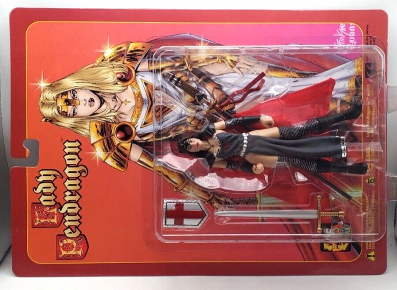 Lady Pendragon Combo Deal, BROWN & Blonde HAIR Action Figures both for one price