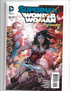 Superman/ Wonder Woman #15 DC 2015 NM 9.4 Nice Ken Lashley cover.  nw99